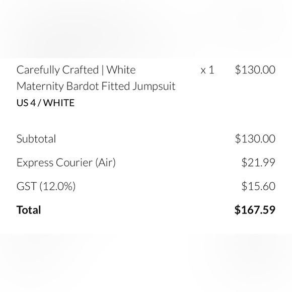 Club L London white off the shoulder maternity jumpsuit - Picture 4 of 4